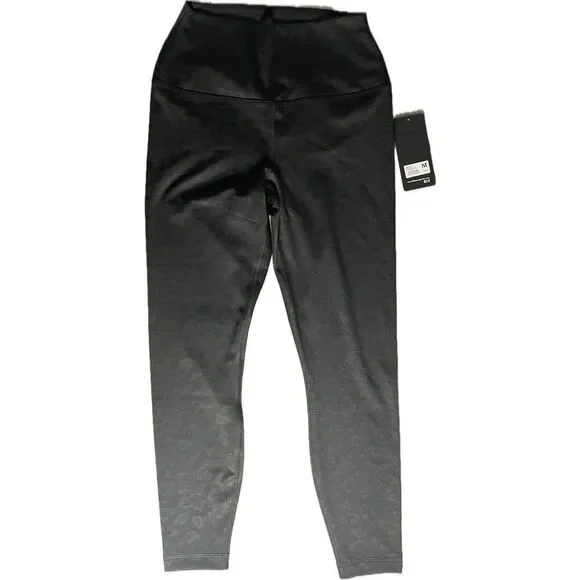 90 Degree by Reflex High Rise Tummy Control Interlink Legging Black Leop… - Picture 2 of 3